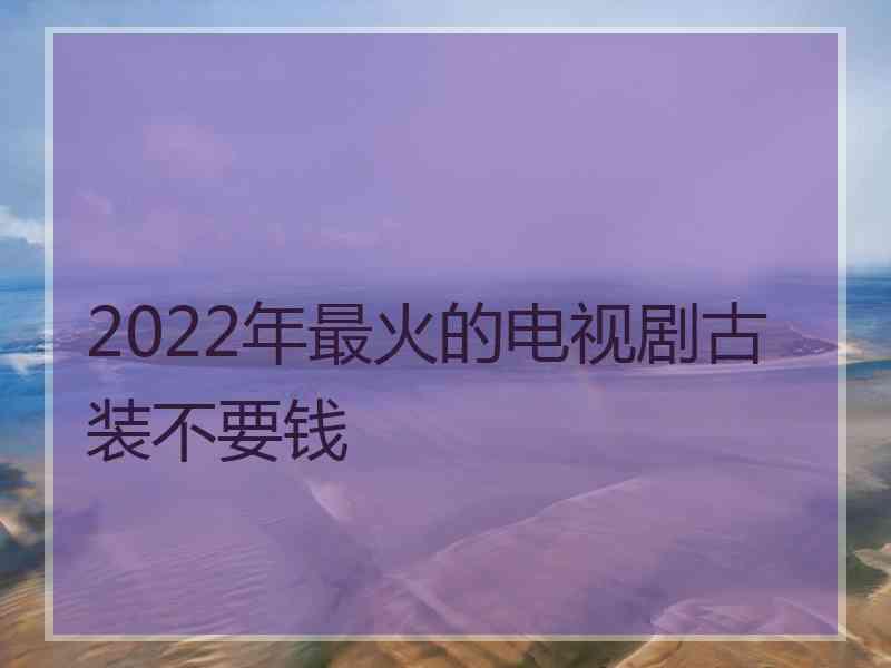 2022年最火的电视剧古装不要钱