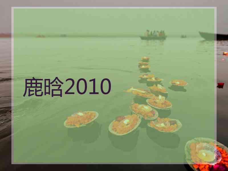 鹿晗2010