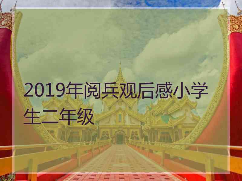 2019年阅兵观后感小学生二年级