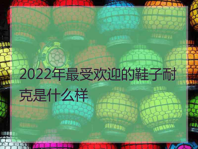 2022年最受欢迎的鞋子耐克是什么样