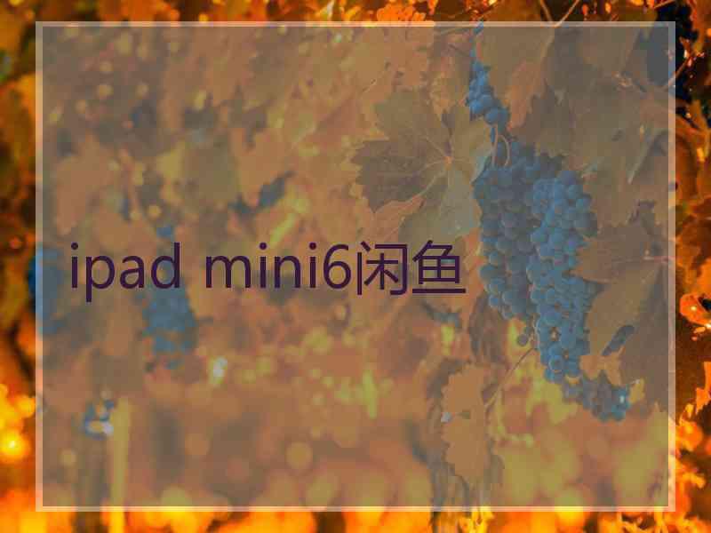 ipad mini6闲鱼