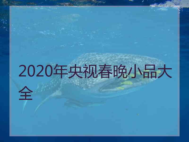 2020年央视春晚小品大全