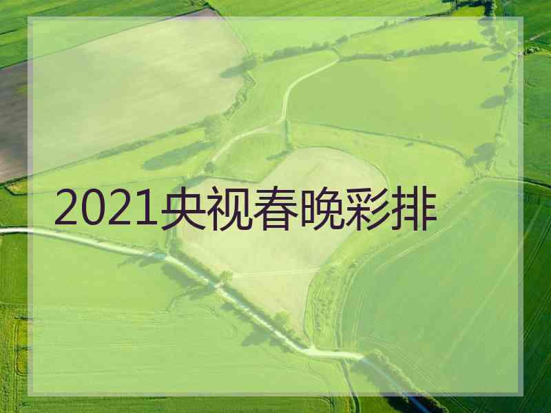 2021央视春晚彩排