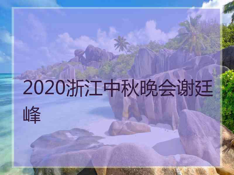 2020浙江中秋晚会谢廷峰