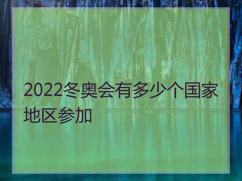 2022冬奥会有多少个国家地区参加