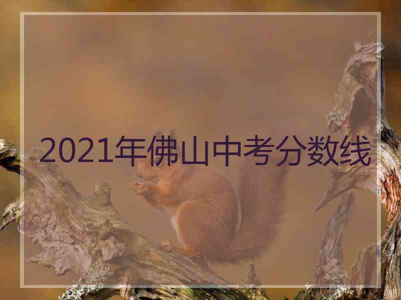 2021年佛山中考分数线