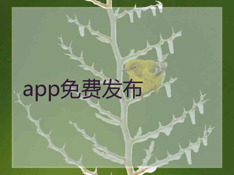 app免费发布