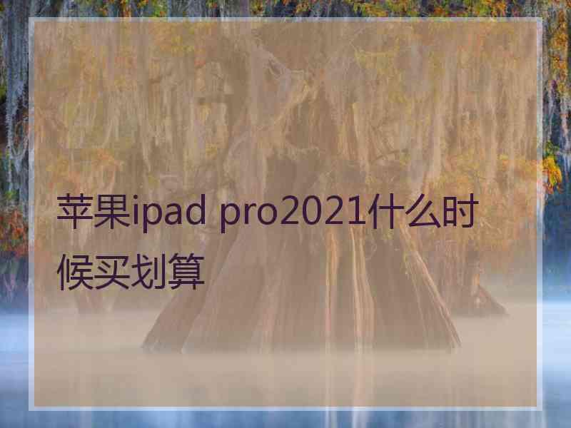 苹果ipad pro2021什么时候买划算