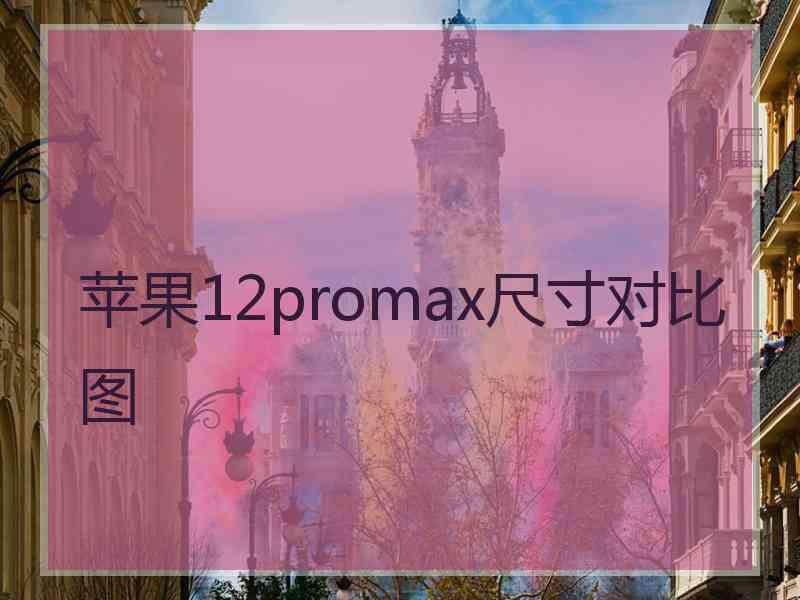 苹果12promax尺寸对比图