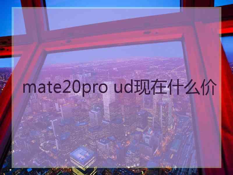 mate20pro ud现在什么价