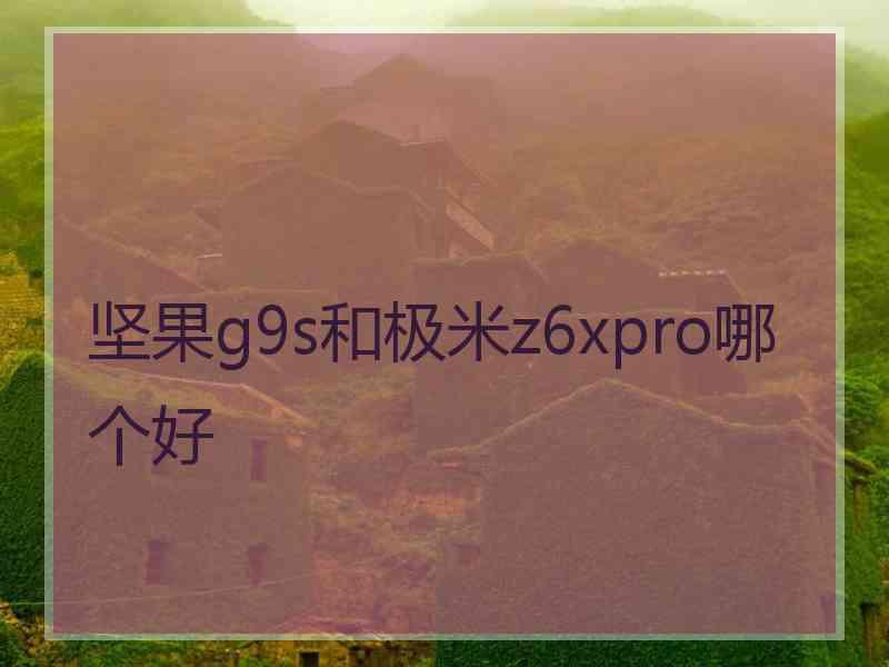 坚果g9s和极米z6xpro哪个好