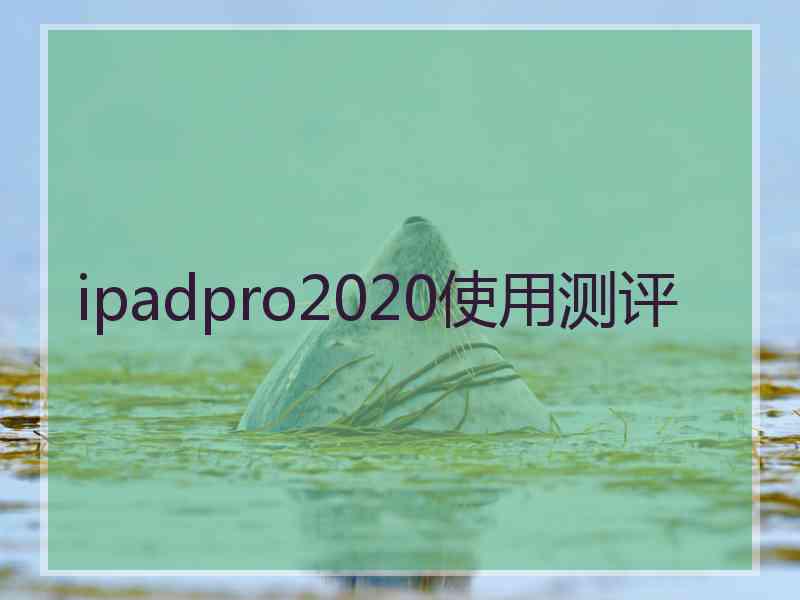 ipadpro2020使用测评