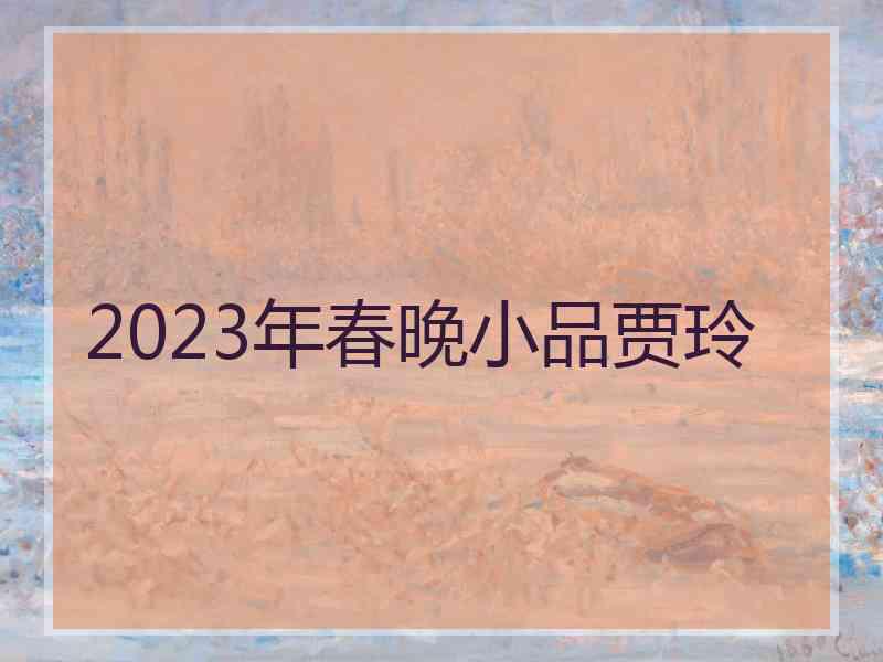 2023年春晚小品贾玲