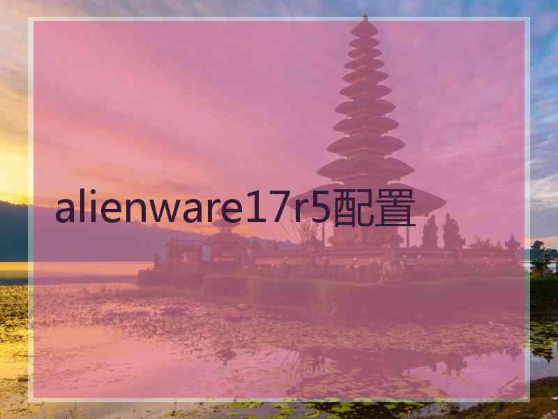 alienware17r5配置