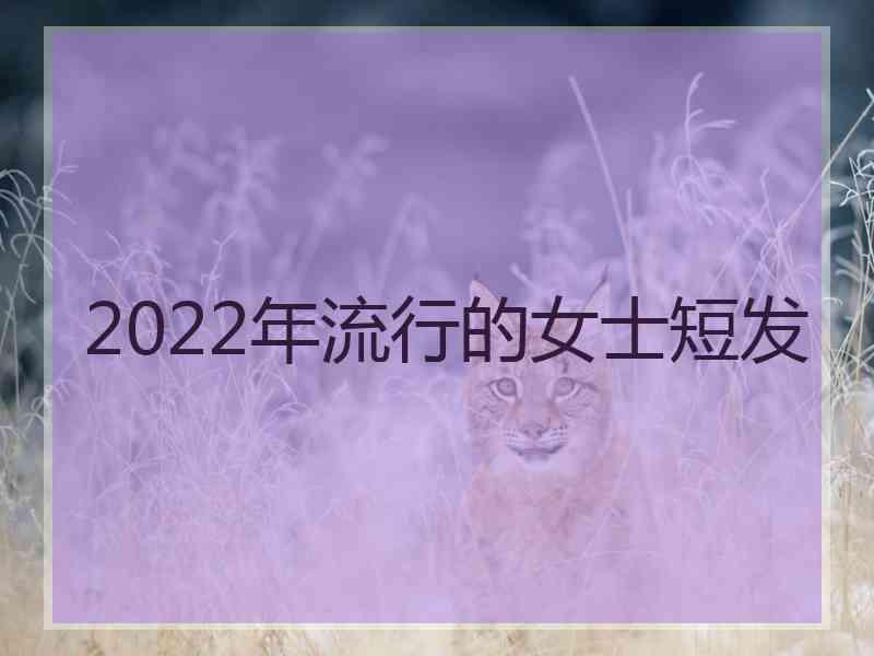 2022年流行的女士短发