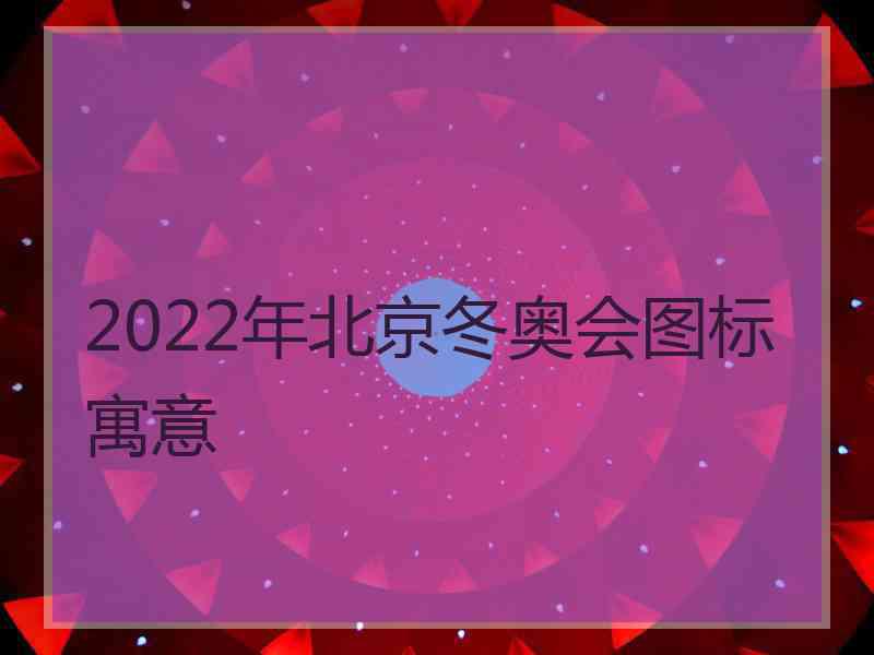 2022年北京冬奥会图标寓意