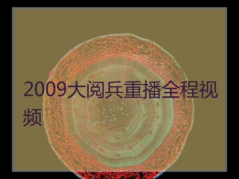 2009大阅兵重播全程视频