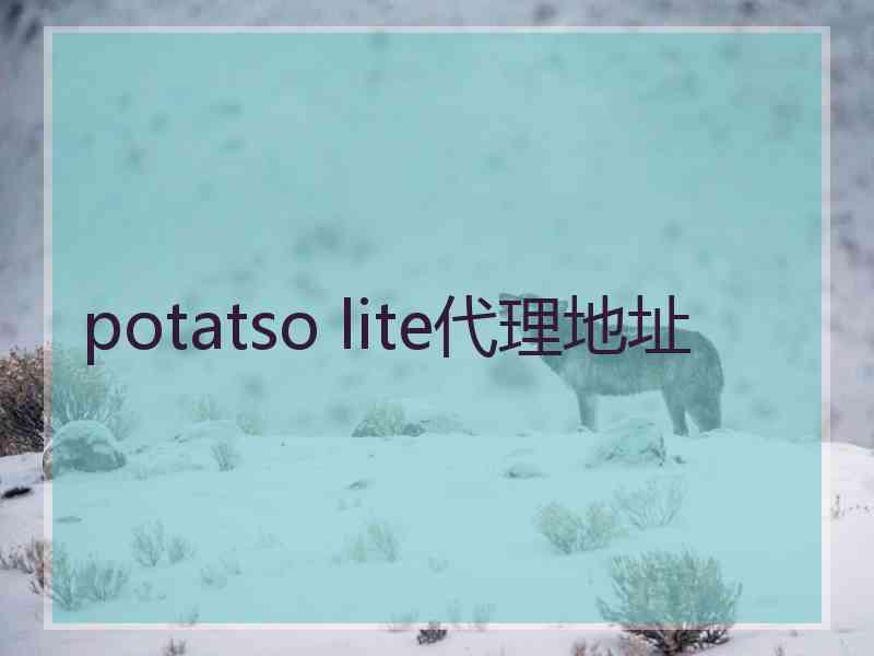 potatso lite代理地址