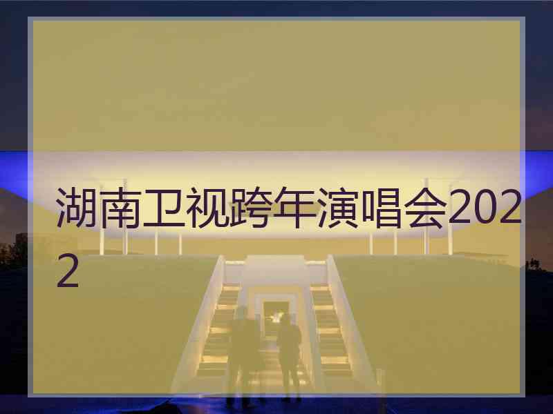 湖南卫视跨年演唱会2022