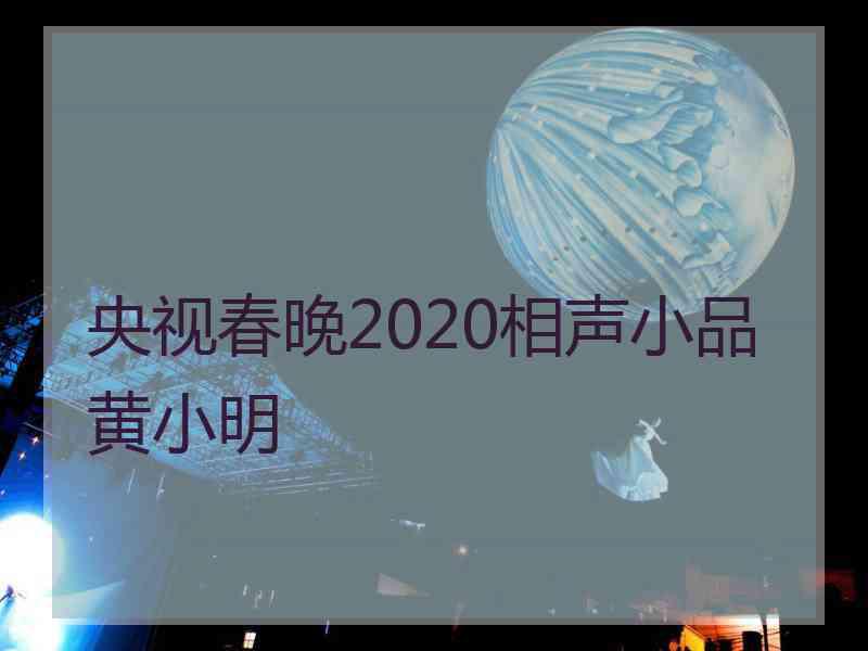 央视春晚2020相声小品黄小明