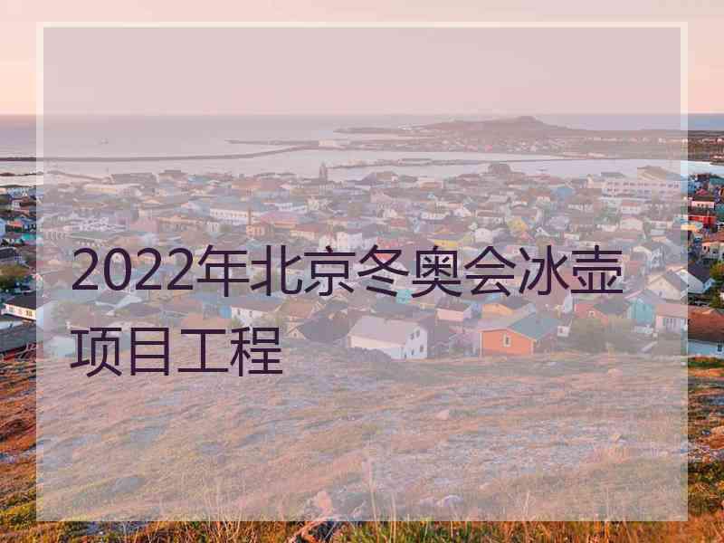 2022年北京冬奥会冰壶项目工程