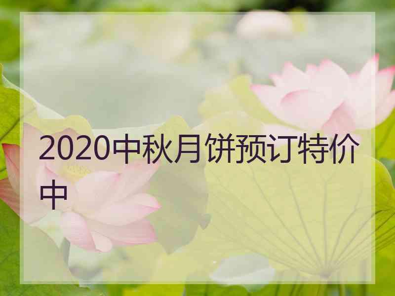 2020中秋月饼预订特价中