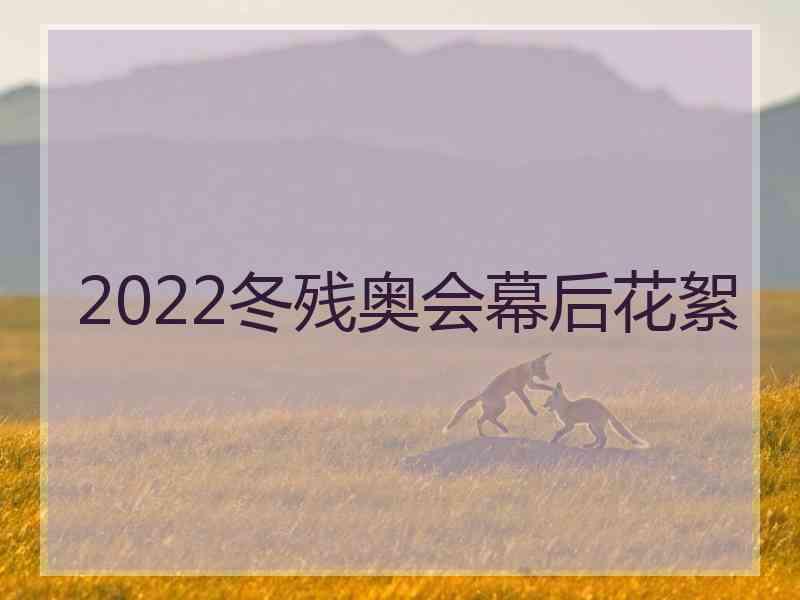 2022冬残奥会幕后花絮