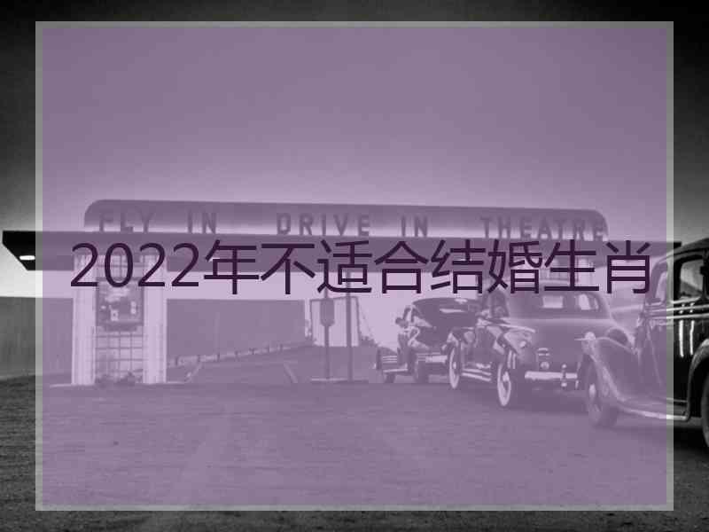 2022年不适合结婚生肖