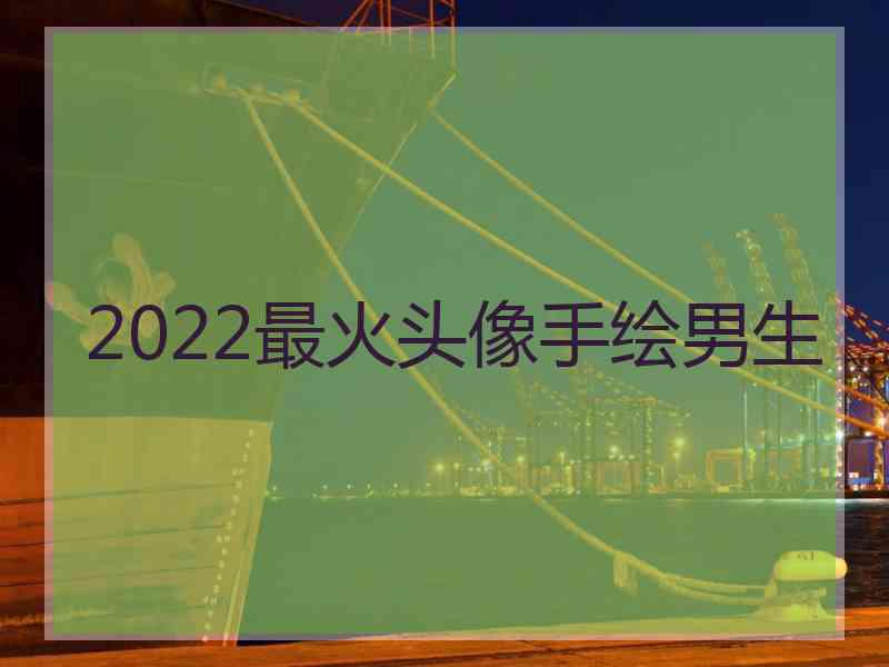 2022最火头像手绘男生