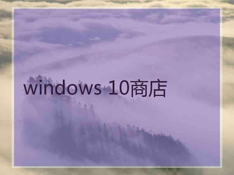 windows 10商店