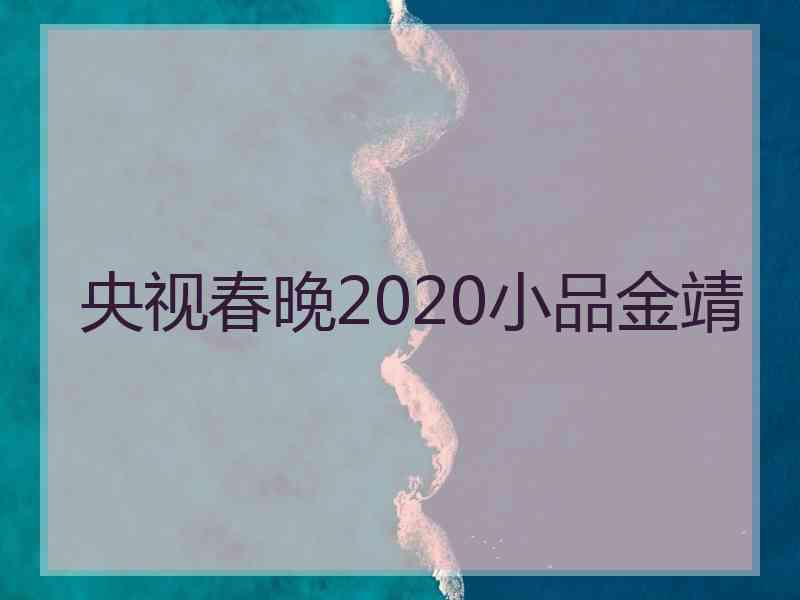 央视春晚2020小品金靖