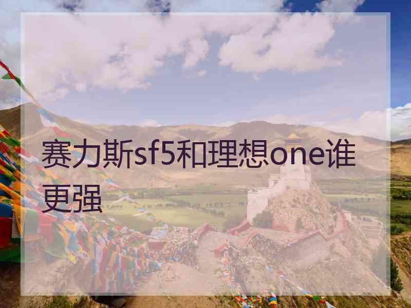 赛力斯sf5和理想one谁更强