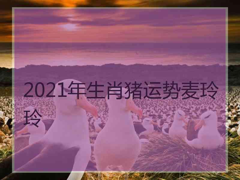 2021年生肖猪运势麦玲玲