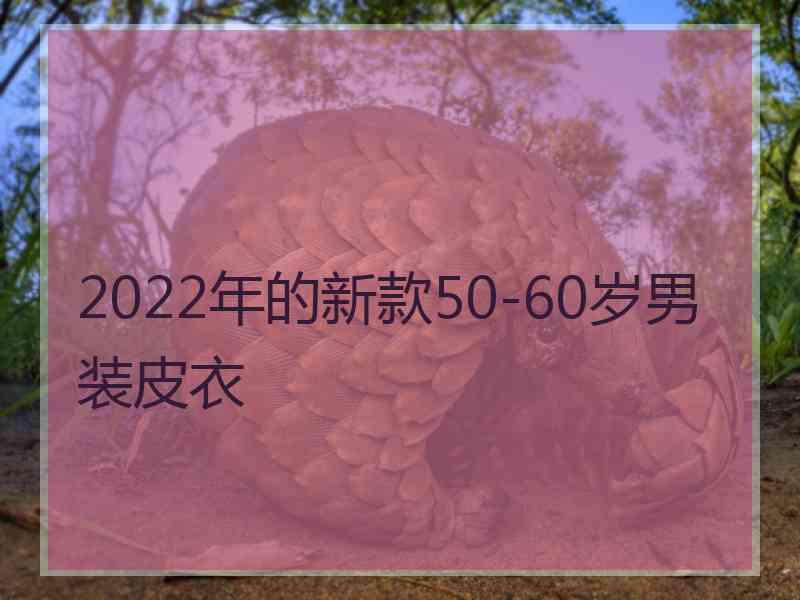 2022年的新款50-60岁男装皮衣