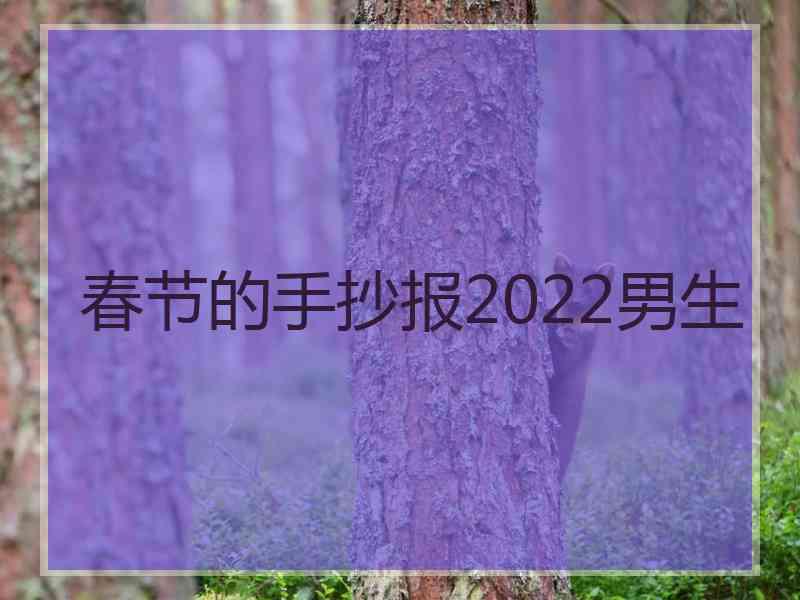 春节的手抄报2022男生