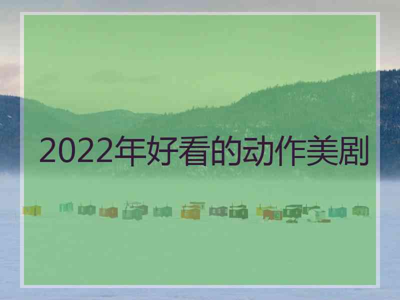 2022年好看的动作美剧