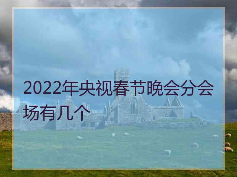 2022年央视春节晚会分会场有几个