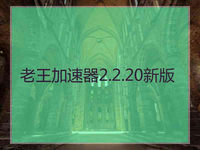 老王加速器2.2.20新版