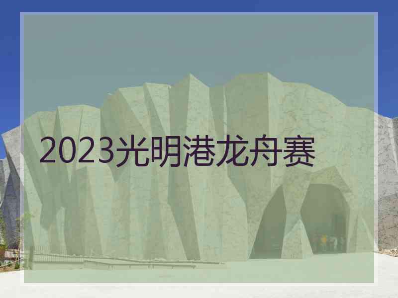 2023光明港龙舟赛