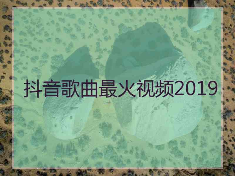 抖音歌曲最火视频2019