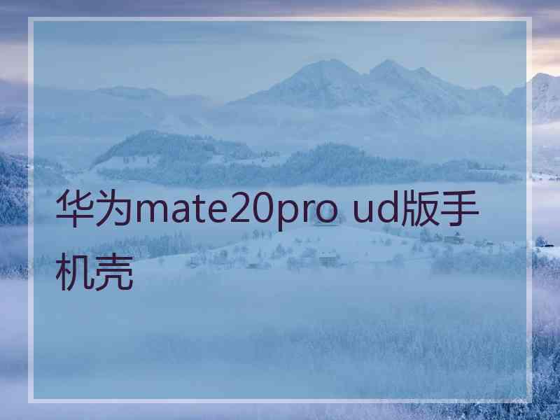 华为mate20pro ud版手机壳