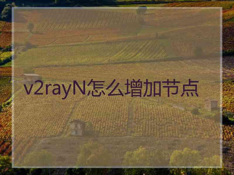 v2rayN怎么增加节点