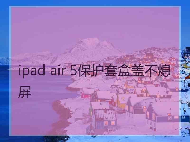 ipad air 5保护套盒盖不熄屏