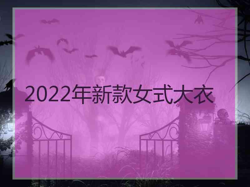 2022年新款女式大衣