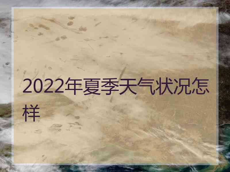 2022年夏季天气状况怎样