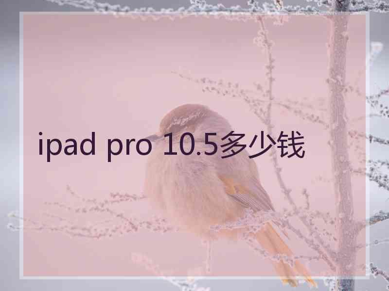 ipad pro 10.5多少钱