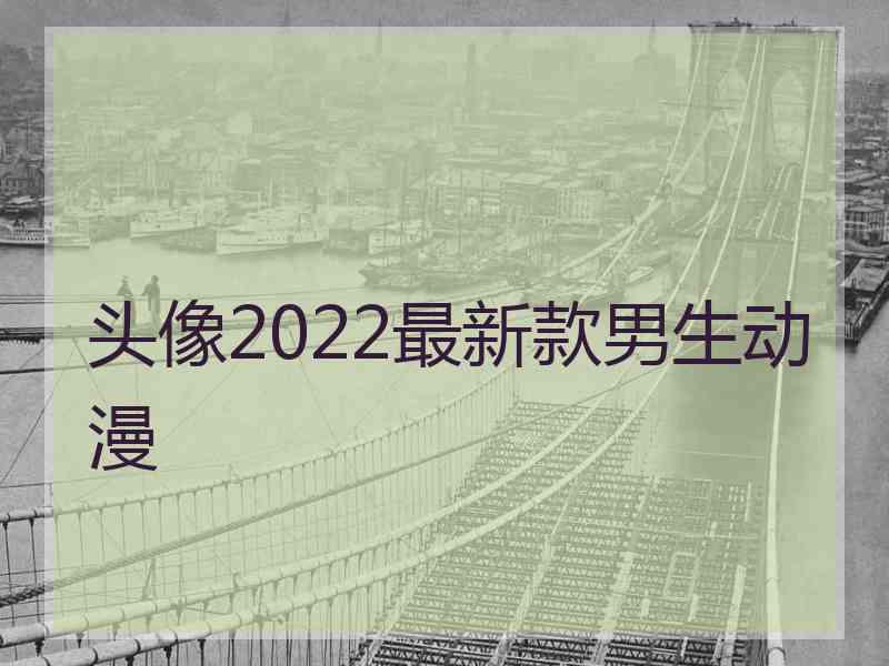 头像2022最新款男生动漫