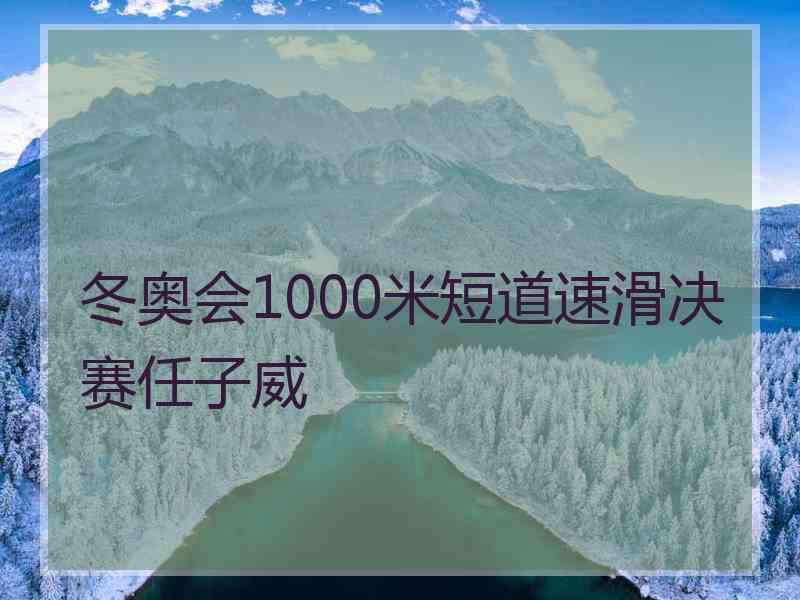 冬奥会1000米短道速滑决赛任子威