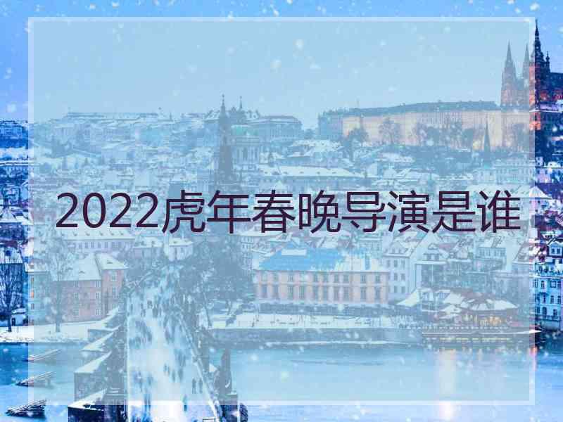 2022虎年春晚导演是谁