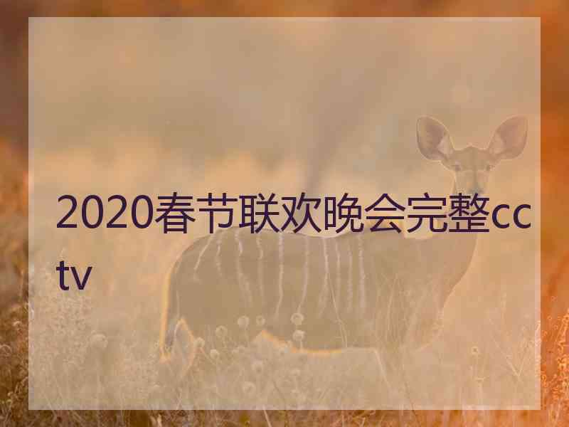 2020春节联欢晚会完整cctv